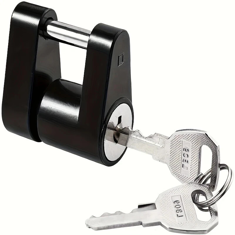 Heavy-Duty Trailer Lock 1/4” Pin – Zinc Alloy Anti-Theft for RVs & More.