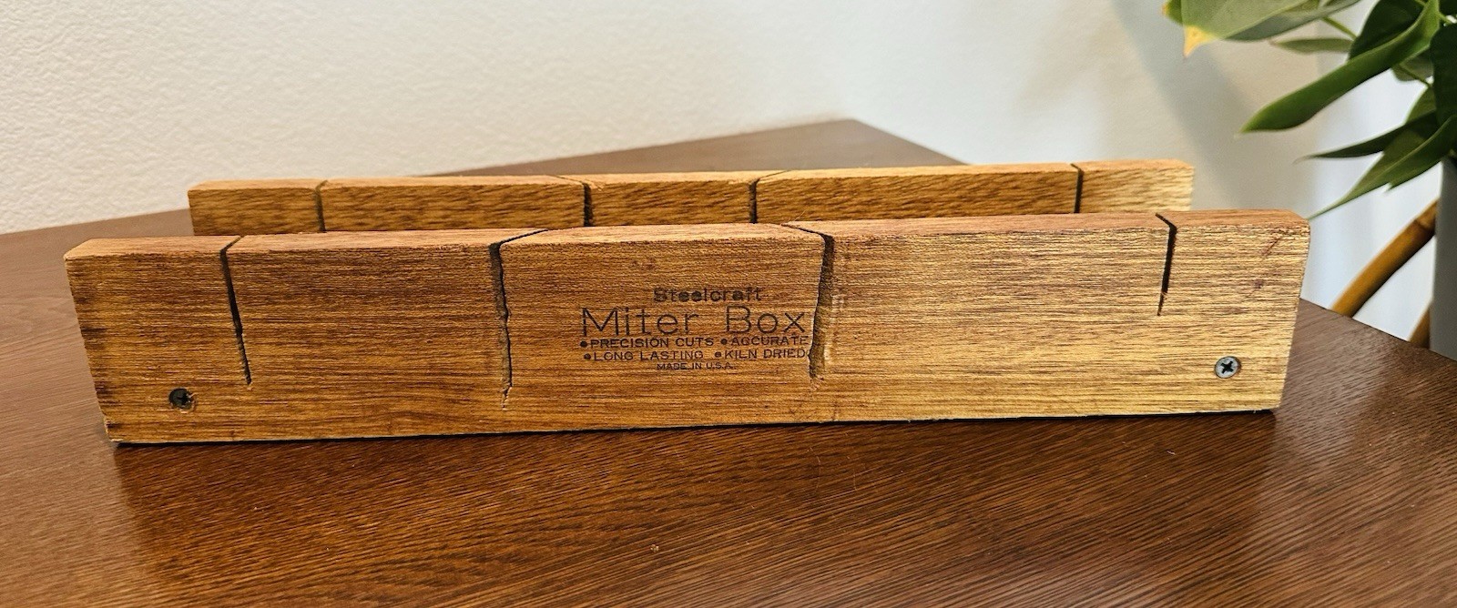 Steelcraft Miter Box Wooden Box Made In USA