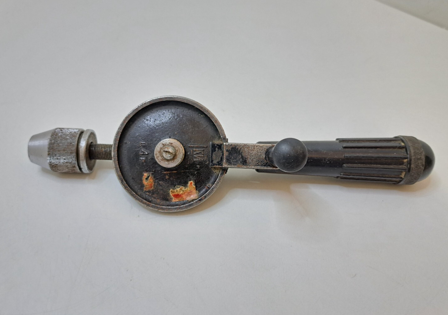 Vintage hand drill USSR hand mechanical tool Made in USSR 1950-60s Working