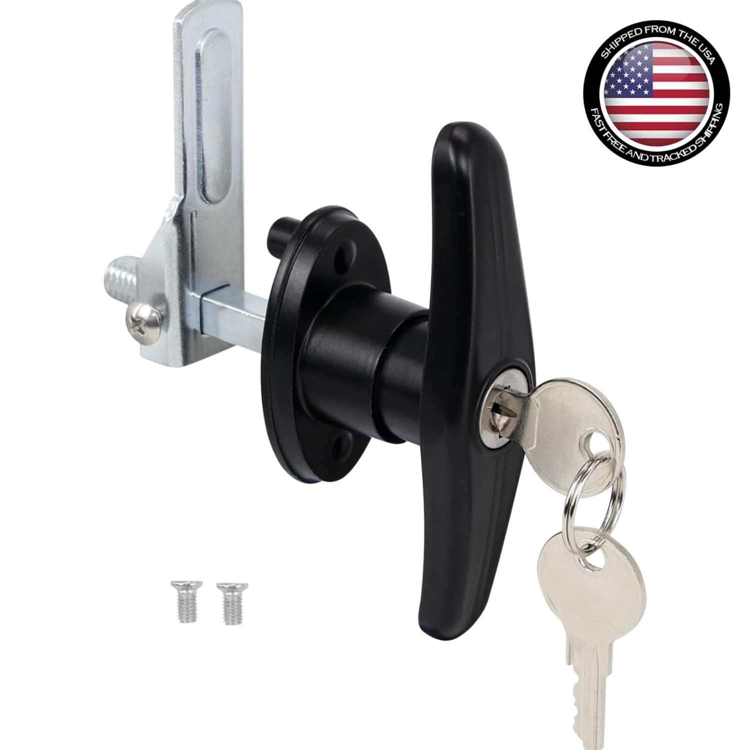 Durable Black T-Handle Lock Set for Truck Shells – Easy Install and Secure
