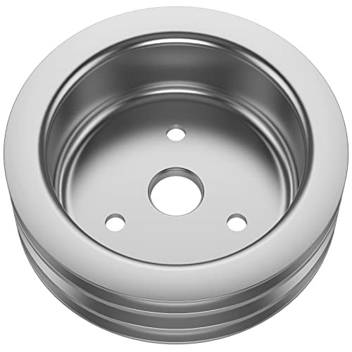 SBC 3 Groove Crank Pulley for Small Block Chevy 265 267 283 302 305 307 327