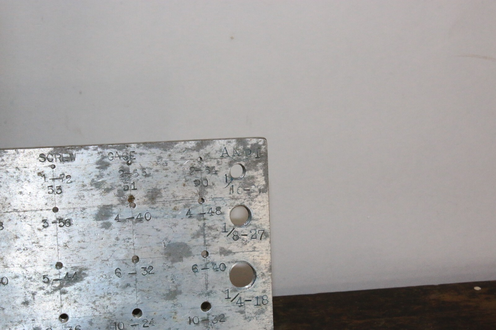 Vintage screw gauge SAE ANPT aluminum homemade? military? aeronautical?