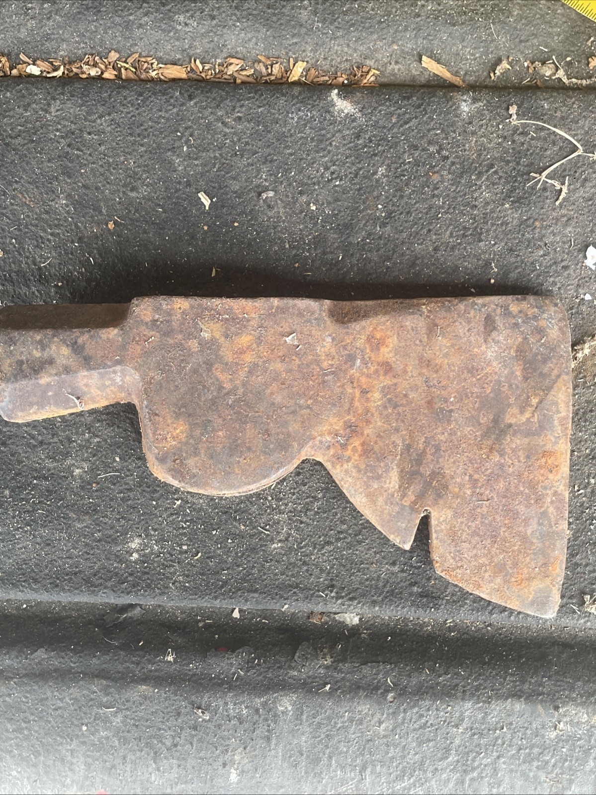 Plumb Carpenters Hatchet Axe Head Hammer Rusty