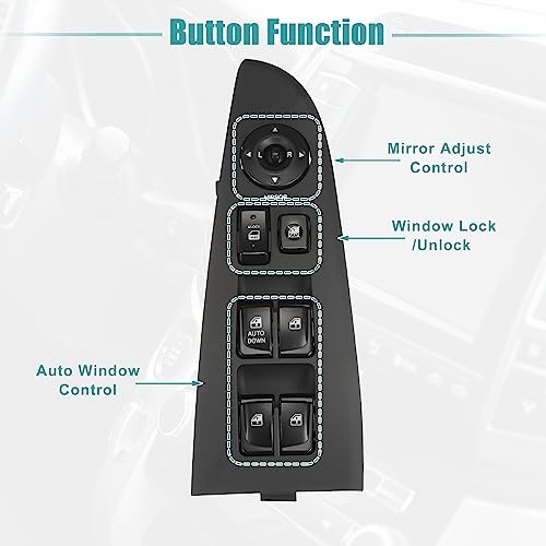Front Left Driver Side Master Power Window Switch Fit for Hyundai Elantra