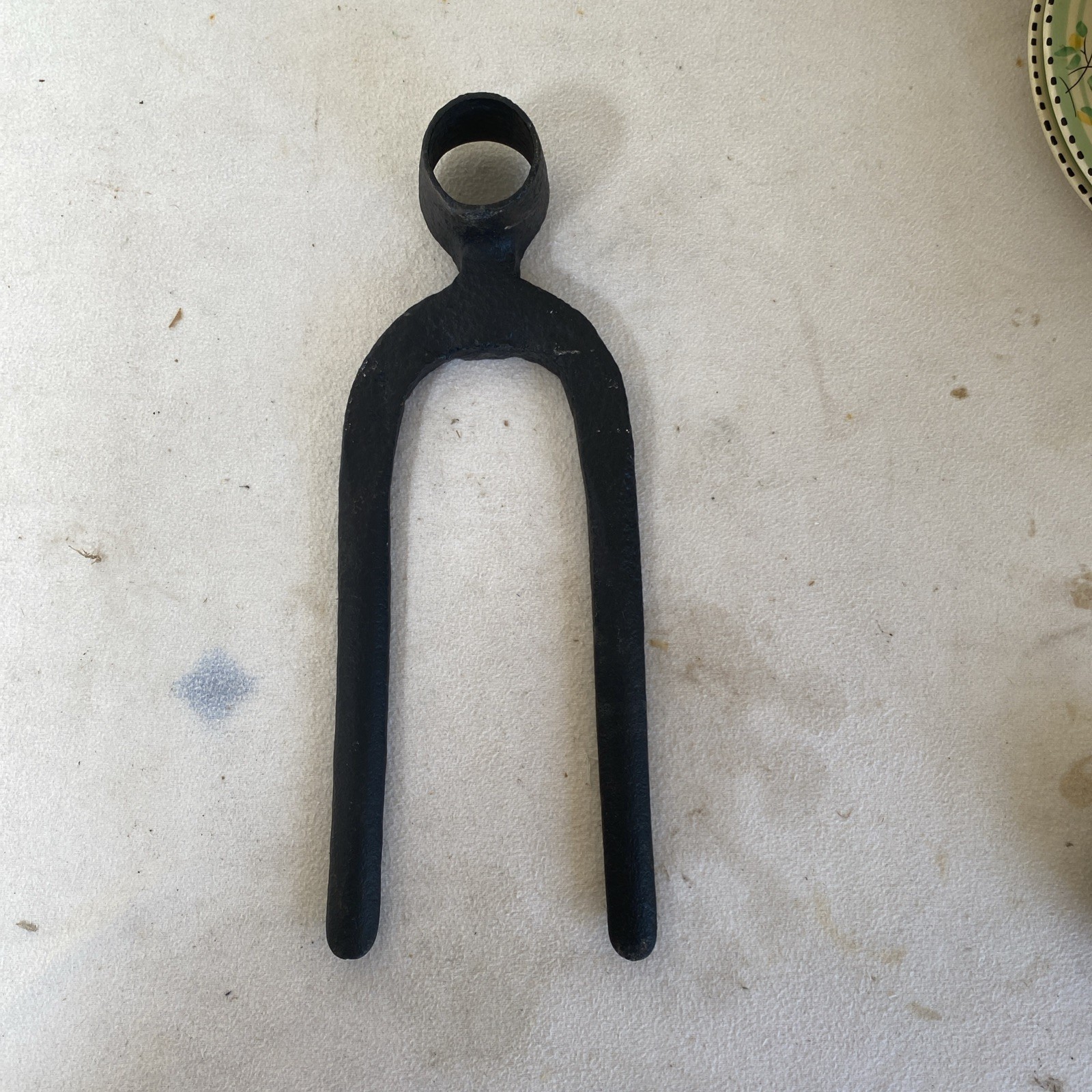 Antique Hand Forged Bident Hoe/ Two Pronged Antique Hoe