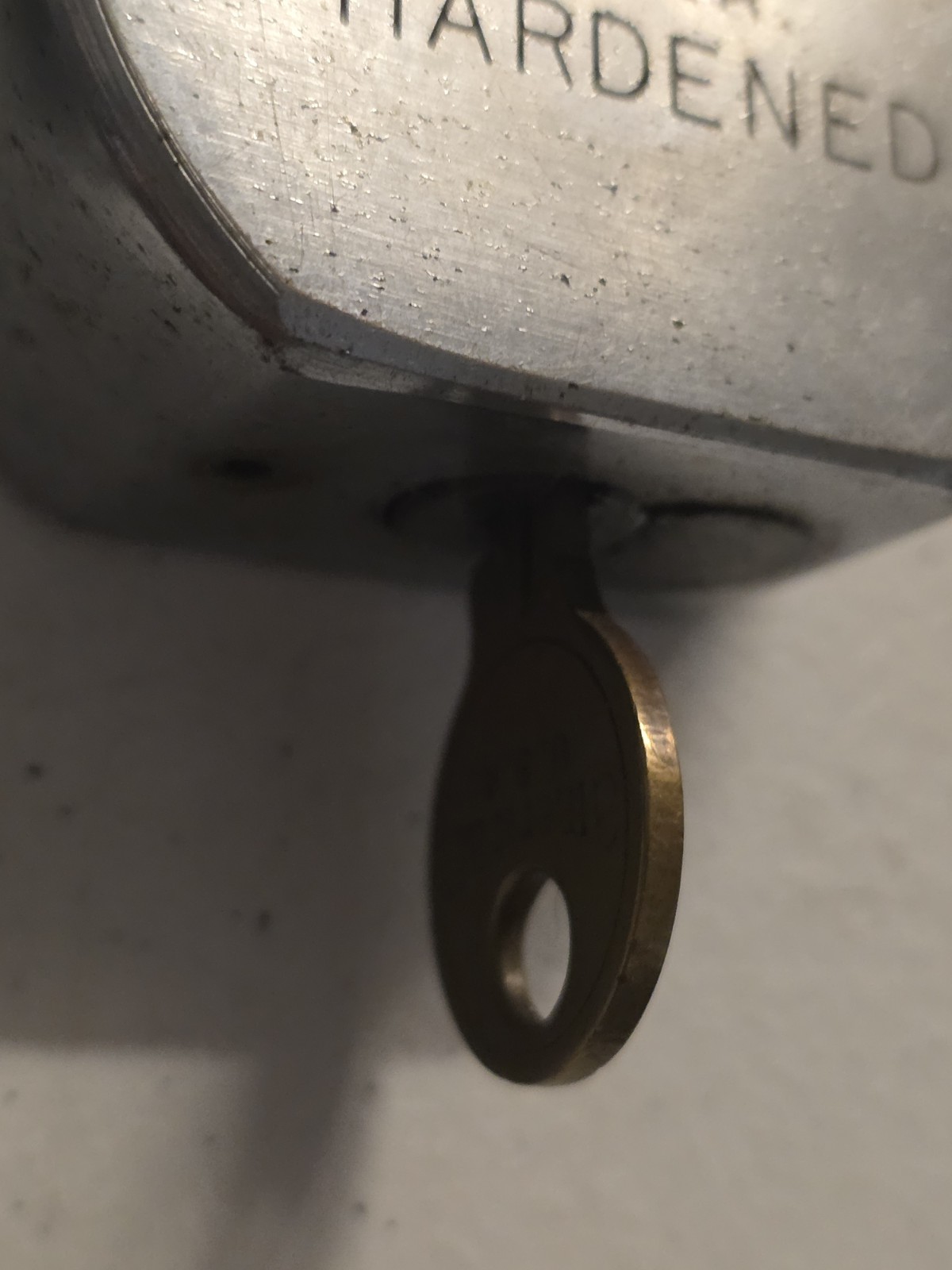 Vintage American Pad Lock Series 600 U.S.A. Hardened w/ Key