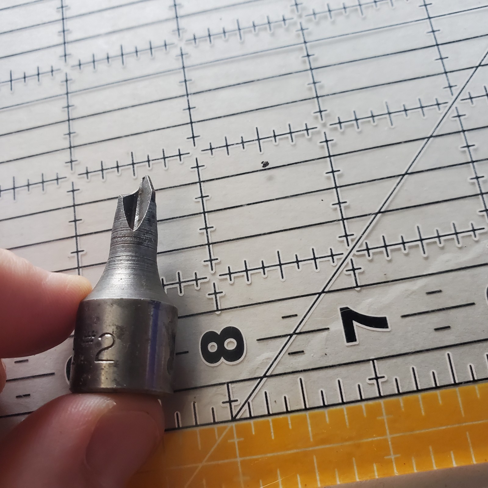 Vintage Plomb P2 X 3/8″ Drive Phillips Bit Socket 5241 Rare (BROKEN) USA