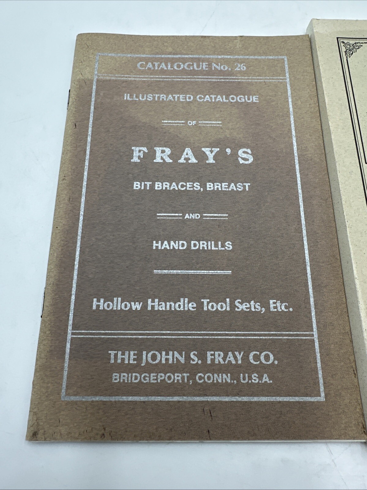 Vntg Fray’s Catalogue No. 26 + 1880 Price List of Jackson & Tyler Tools Reprints