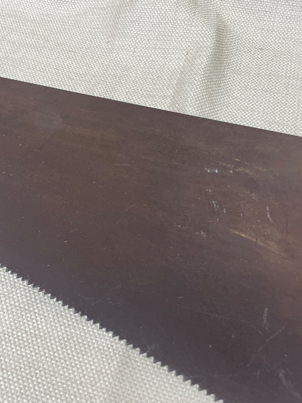 Nicholson 26″ Saw wood handle wheat pattern has 7 teeth per inch vintage