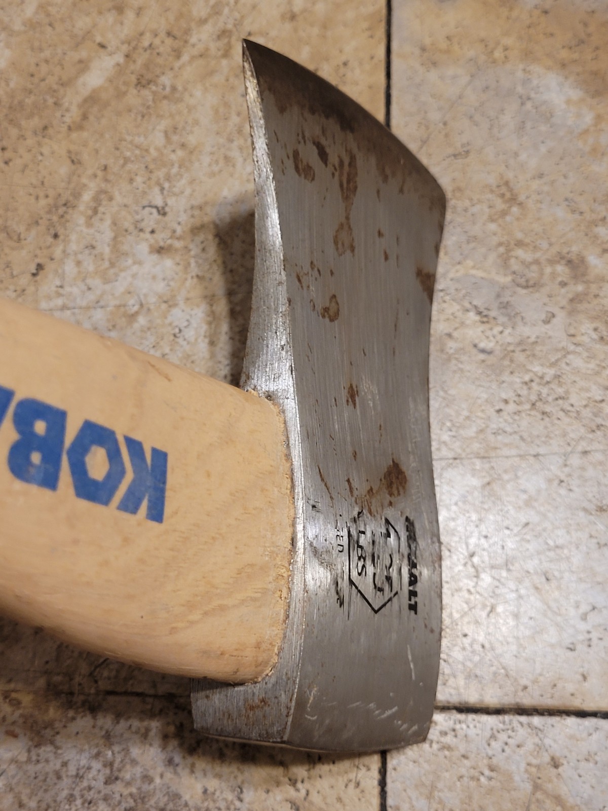 2 Vtg KOBALT 36″#14″ L 6.03#1.13 Lbs 5″#3 1/4″ Blade Single Bit Hatchet Axe.OBO