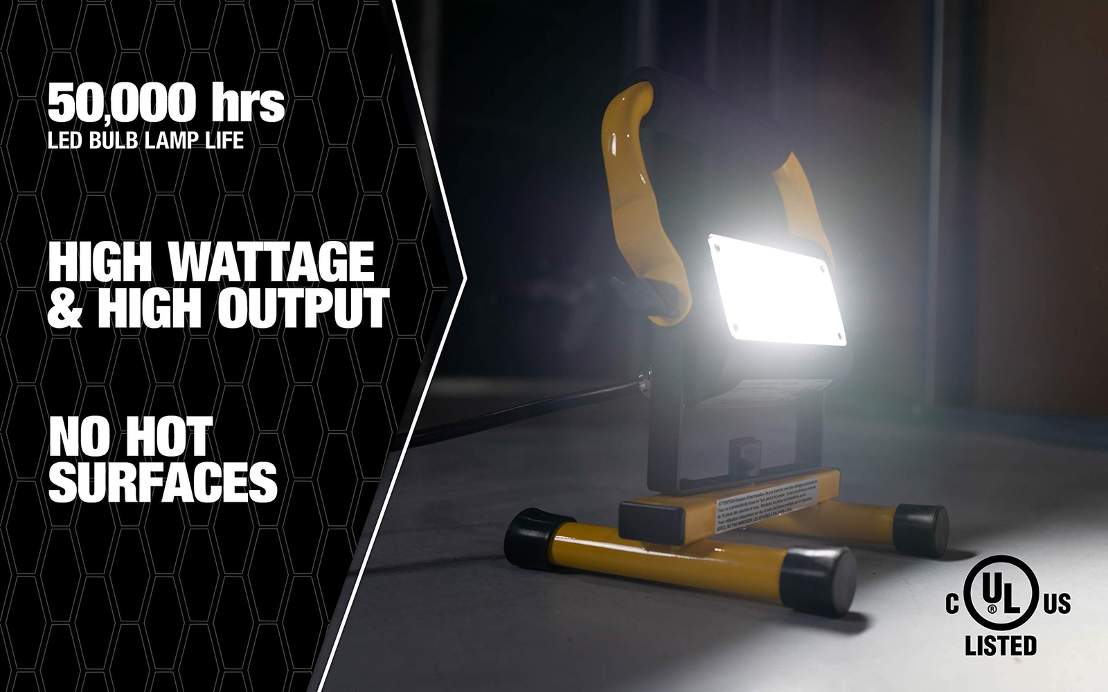 ProLight 411015 Slim Series 15w LED Work Light, One Size, Yellow/Black