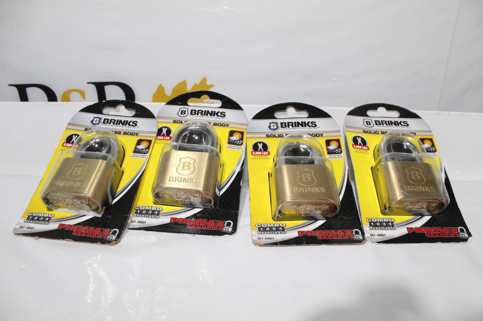 Brinks Solid brass body locks set of 4 Model 661-49001