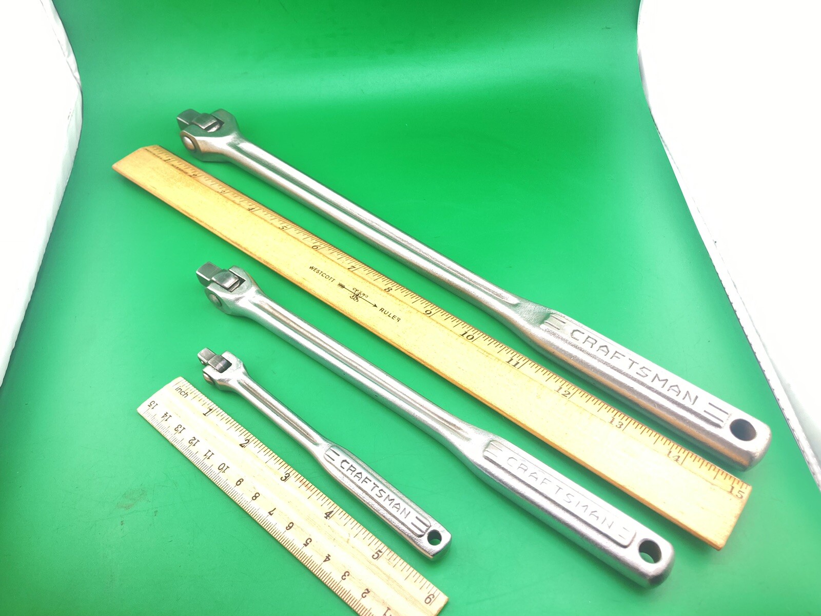 Lot Of 3 USA Craftsman -V-Series Breaker Bars (1) 6” (1) 10” (1) 15” Excellent