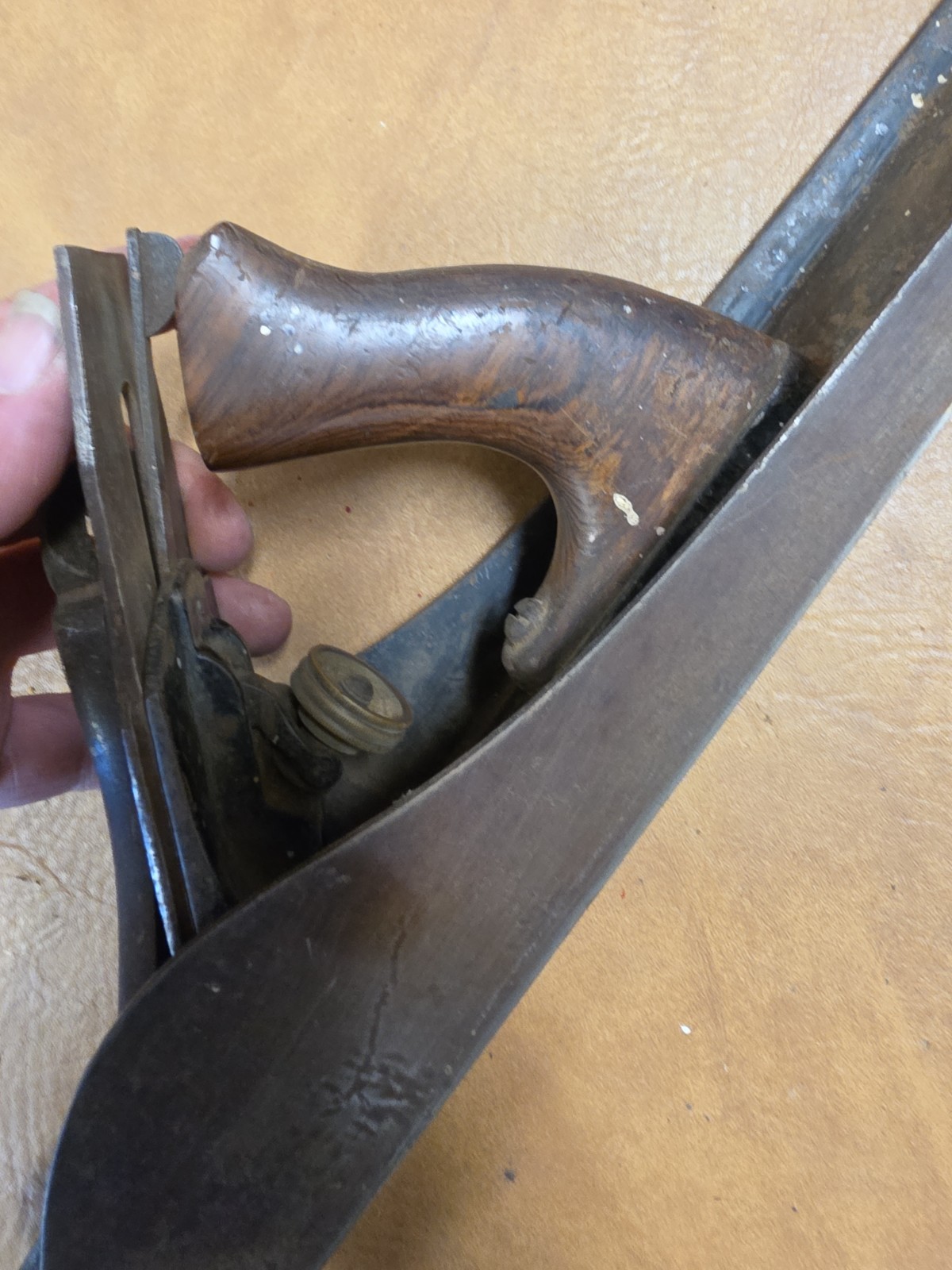 #5583 Vintage Stanley Bailey No 7 Corrugated Bottom Plane 21.5″