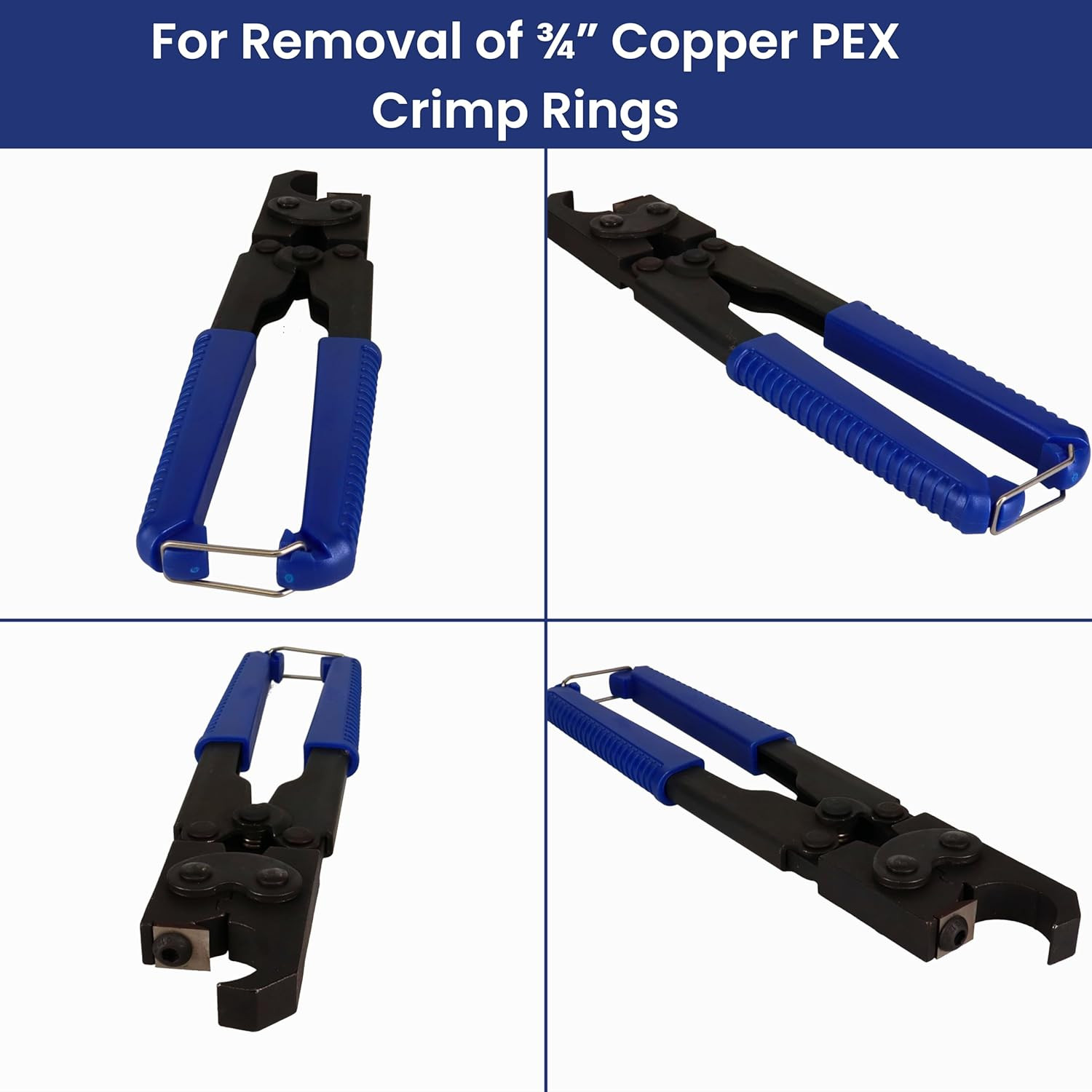 3/4″ Pex Ring Crimp Removal Tool – Pro Cutter with Powerful Grip, Stainless Stee