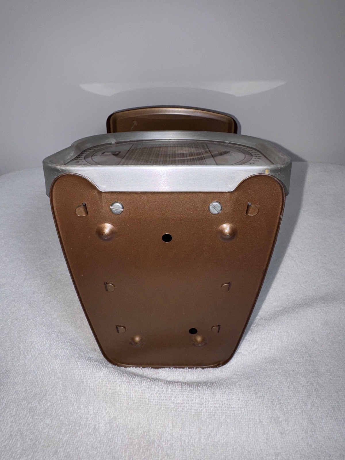 VTG 1981 Postal Scale by PELOUZE Metal Model y-50 Brown Silver 50lb. Capacity