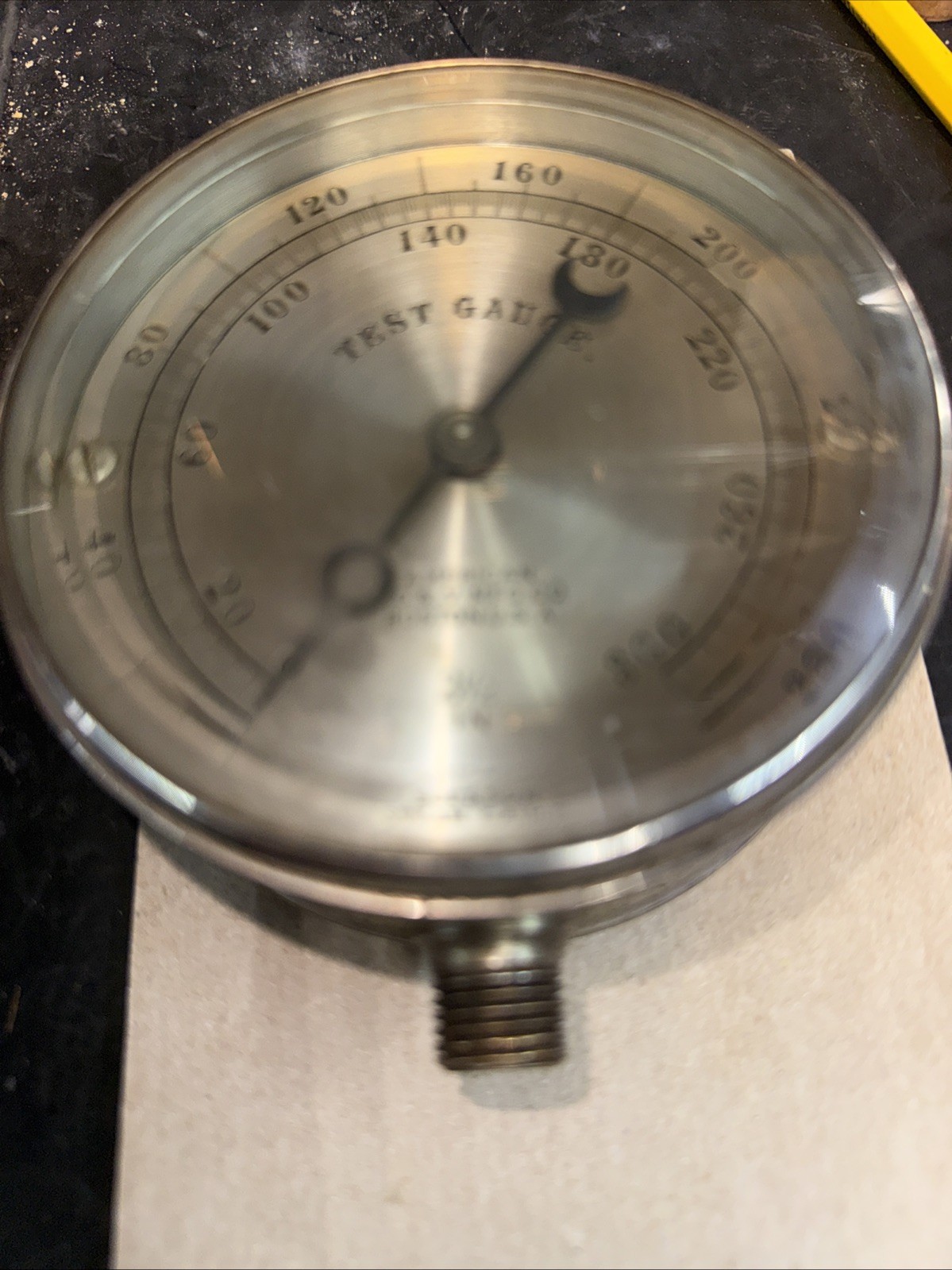 American S G & V Boston Steam Punk Test Gauge Bourdon Nice Condition Used
