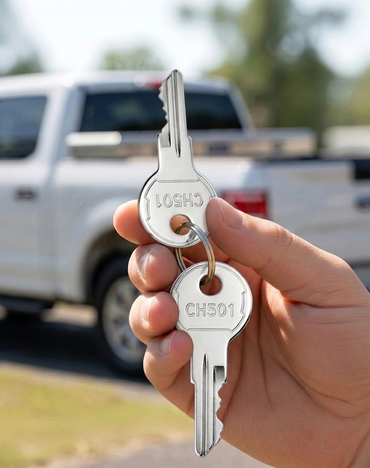 2-Pack CH501 Keys, Replacement Keys for Truck Tool Box Lock, Compatible with