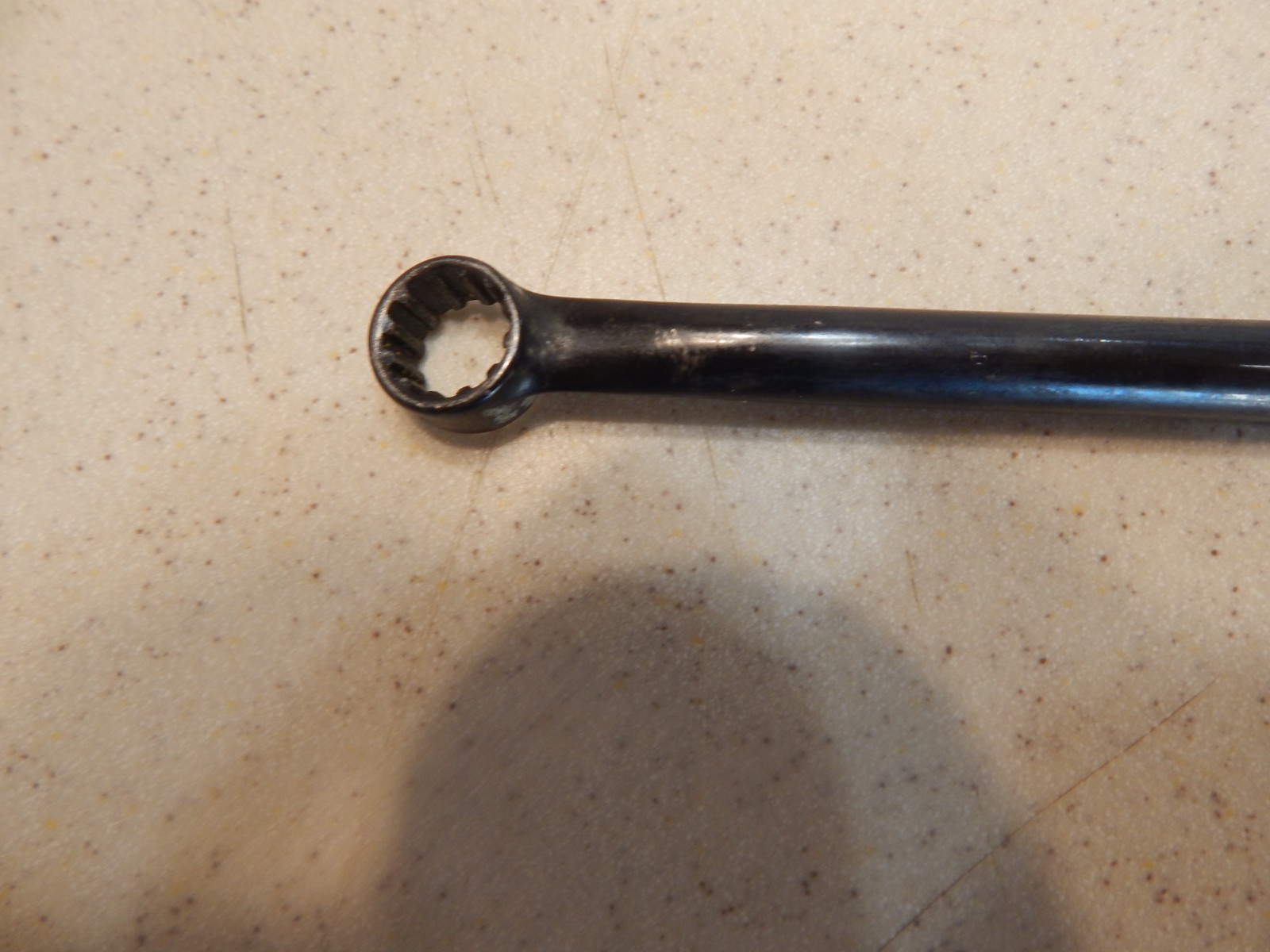 SNAP-ON OFFSET DOUBLE BOX END BLACK SPLINE SAE WRENCH 3/8″ X 7/16″ XDES1214 USA