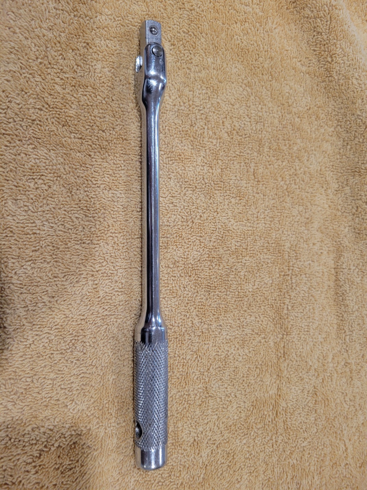 VTG.INDESTRO SUPER 3/8 DRIVE BREAKER BAR #2781 KNURLED HANDLE GREAT CONDITION