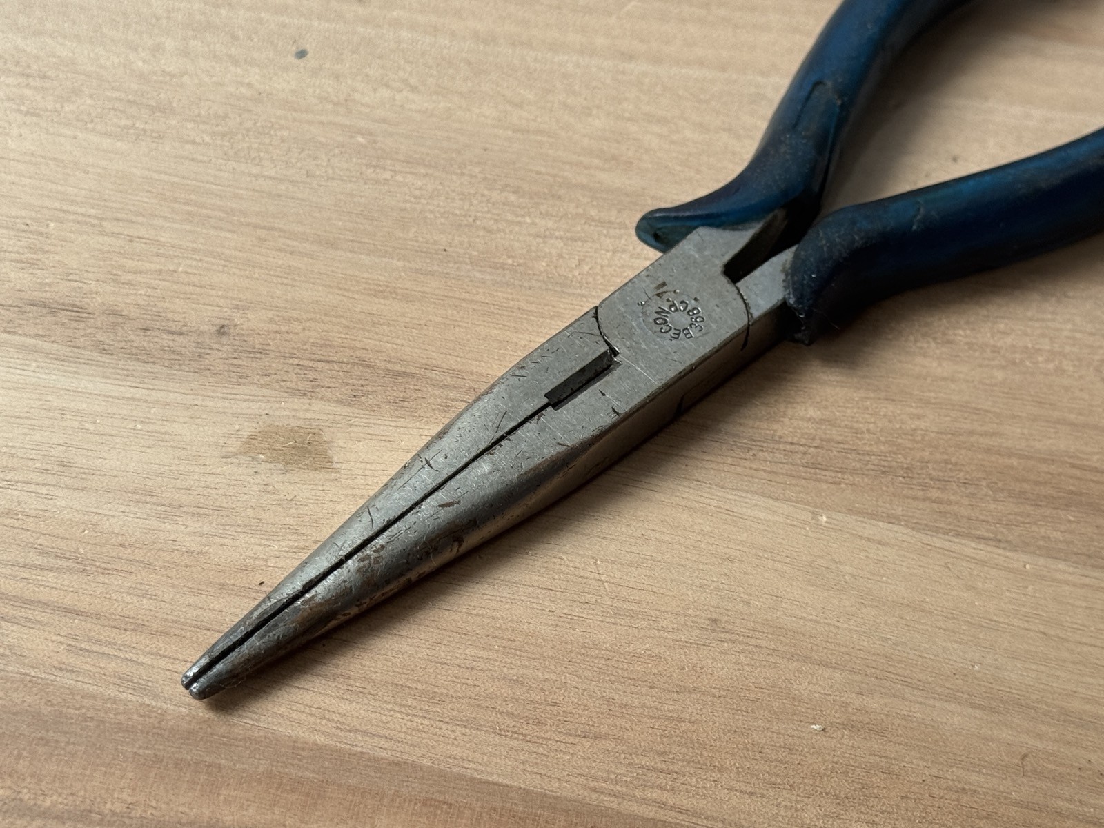 Vintage BECON Germany No.275 26 Leaf Gap Gauge + Pointed Nose Pliers GERMANY