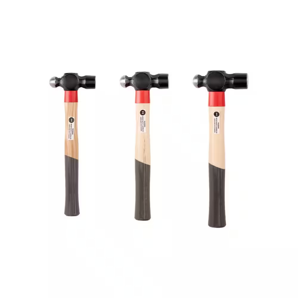 Ball Peen Hammer Set, 3-Piece (12,16,25 Oz. )