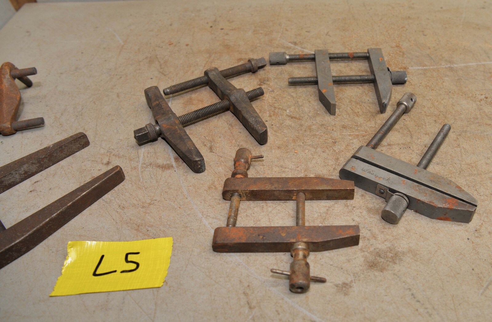 6 welding machinist production holding clamps Brown & Sharpe & more tool lot L5