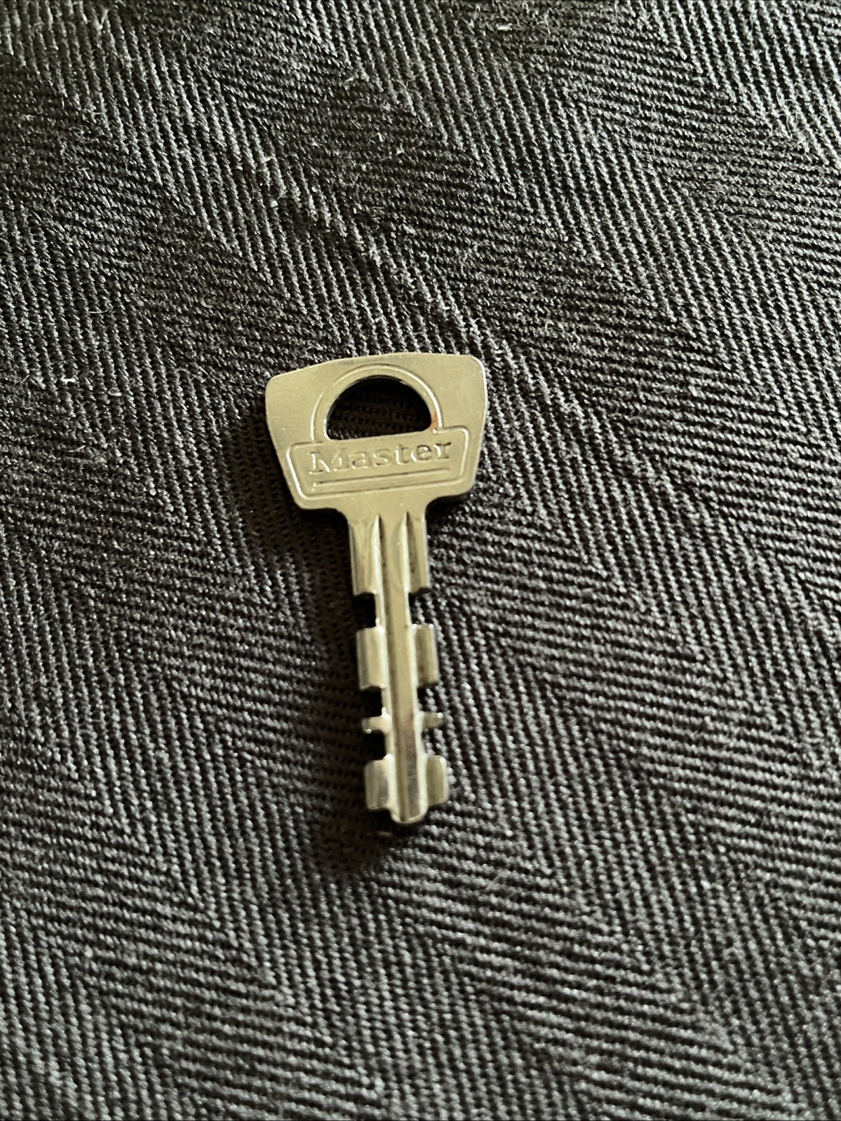 Vintage Master Lock No. 22 Padlock Replacement Key Warded Corrugated