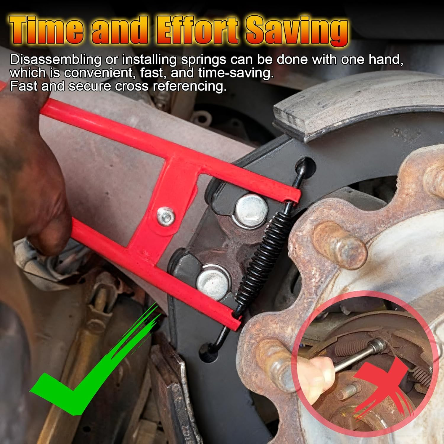 Truck Brake Spring Removal Tool LT890 Trailer Hook for Eaton Truck Brake Shoe S