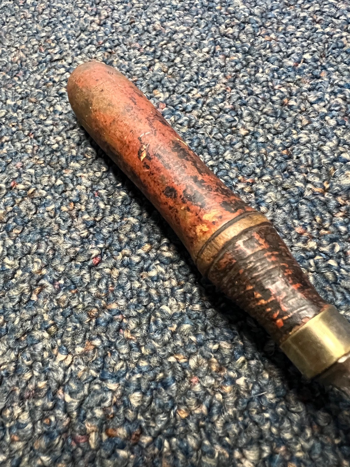 Antique New Haven Edge Tools 3/8″ gouge, octagonal bolster, brass ferrule, nice
