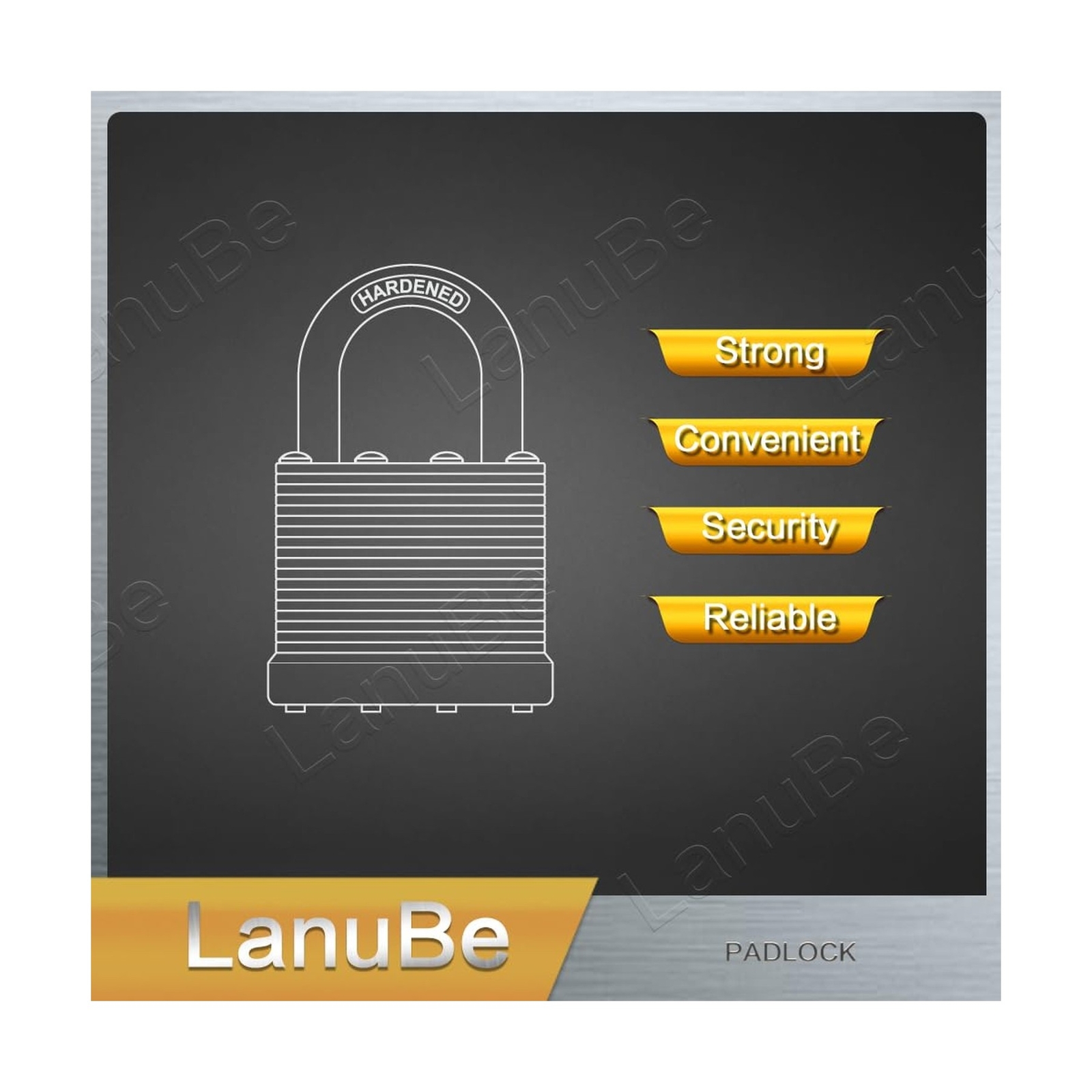 Lock Laminated keyed Padlock (1-9/16″, 40mm), keyed Alike Locks, Normal Shack…