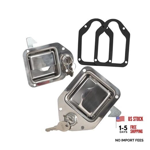 Truck Tool Box Lock Handle – Tool Box 4-3/8″x3-1/4″ – 2-PCS – Latch