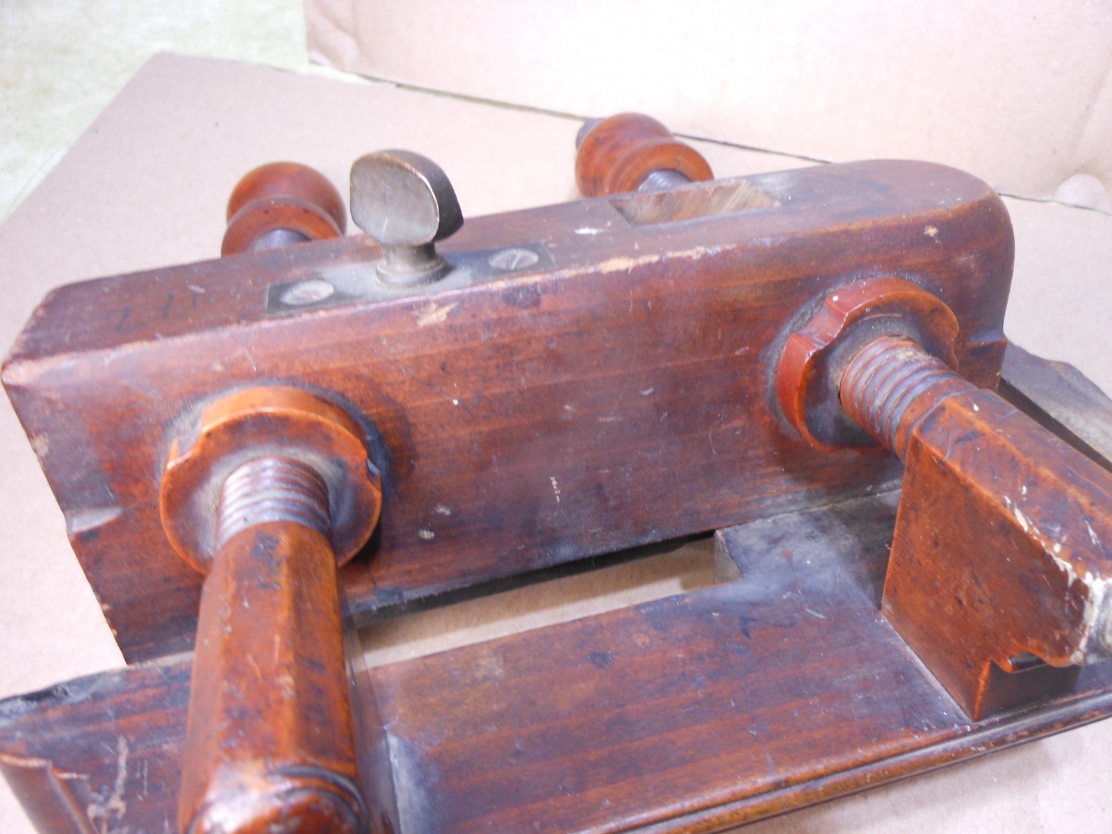 Antique Bensen & Crannell Albany Screw Arm Woodworking Plow Plane