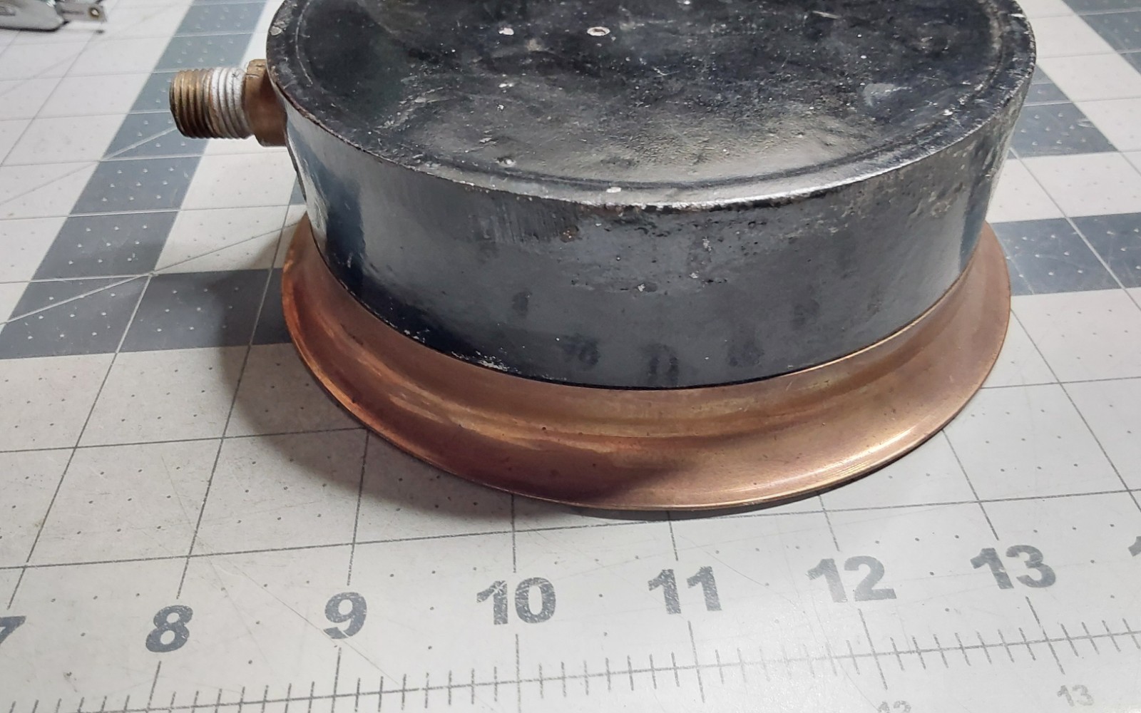 Brass American Steam Gauge & Valve Mfg Co 5 Altitude Pat 3-24-1902 Boston Punk