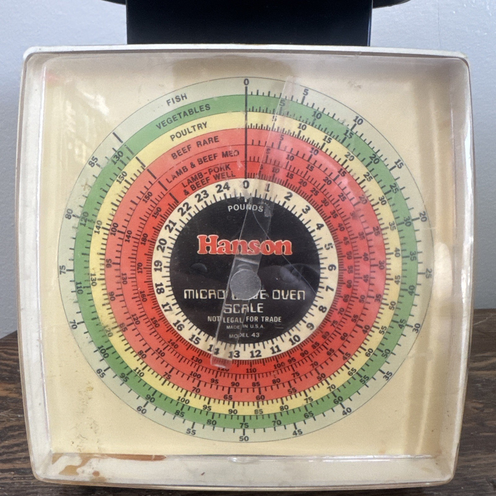 Hanson B Vintage 25 Lb White Utility/Kitchen Scale