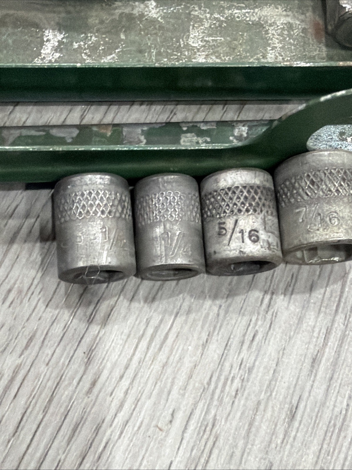 Vintage Indestro No 1452 Hex Drive Socket Wrench Set INCOMPLETE SET