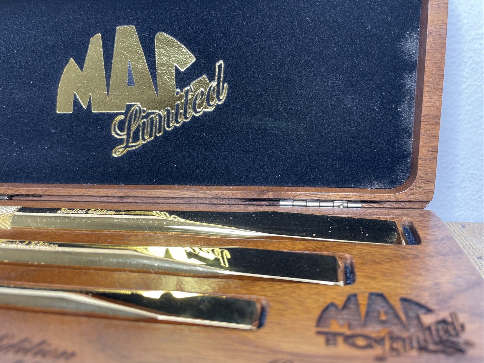 Mac Tools 1997 24k Gold Plated 3pc Chisel Set