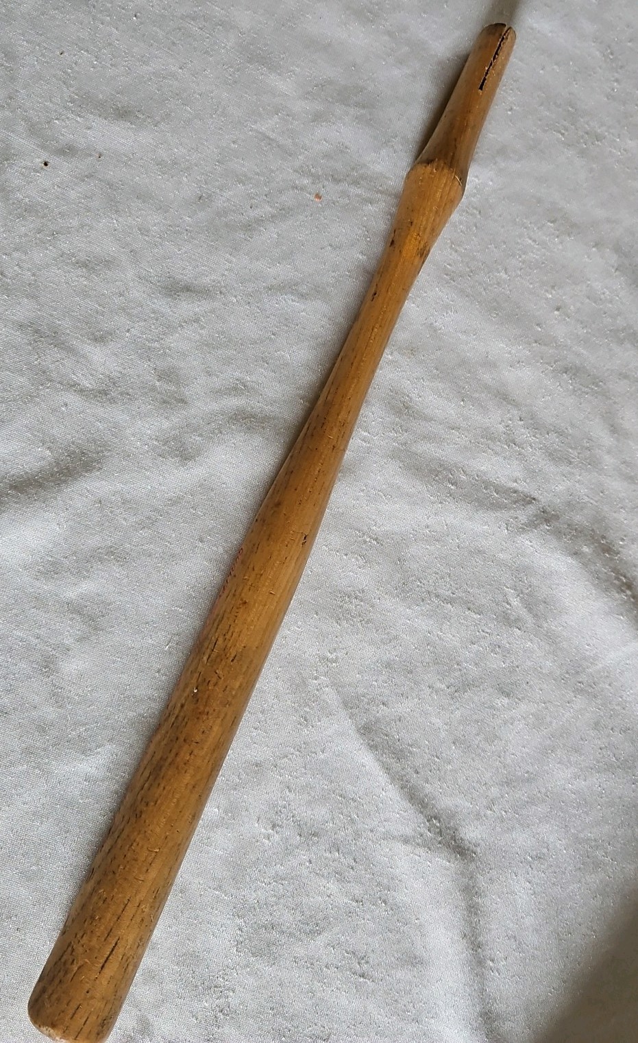 Vintage La Pierre-Sawyer Hickory Wood Tool Handle Mach or Ball Pein 14″ 16-20 oz