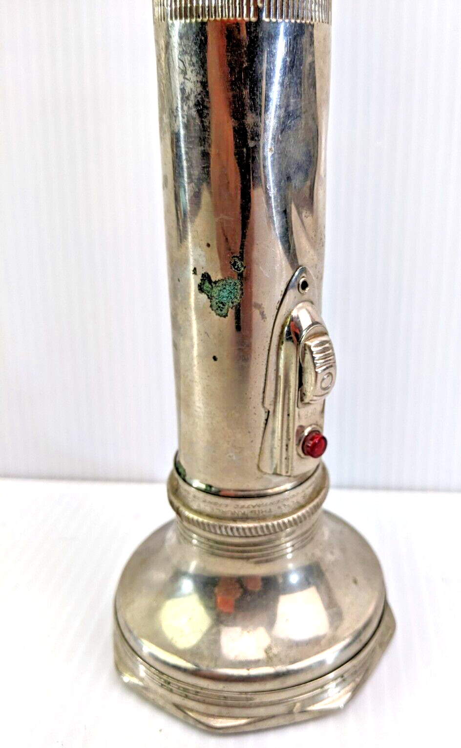 Vintage Hong Kong Chung Nam Flashlight Handheld Torch Light Large 14″ Rare