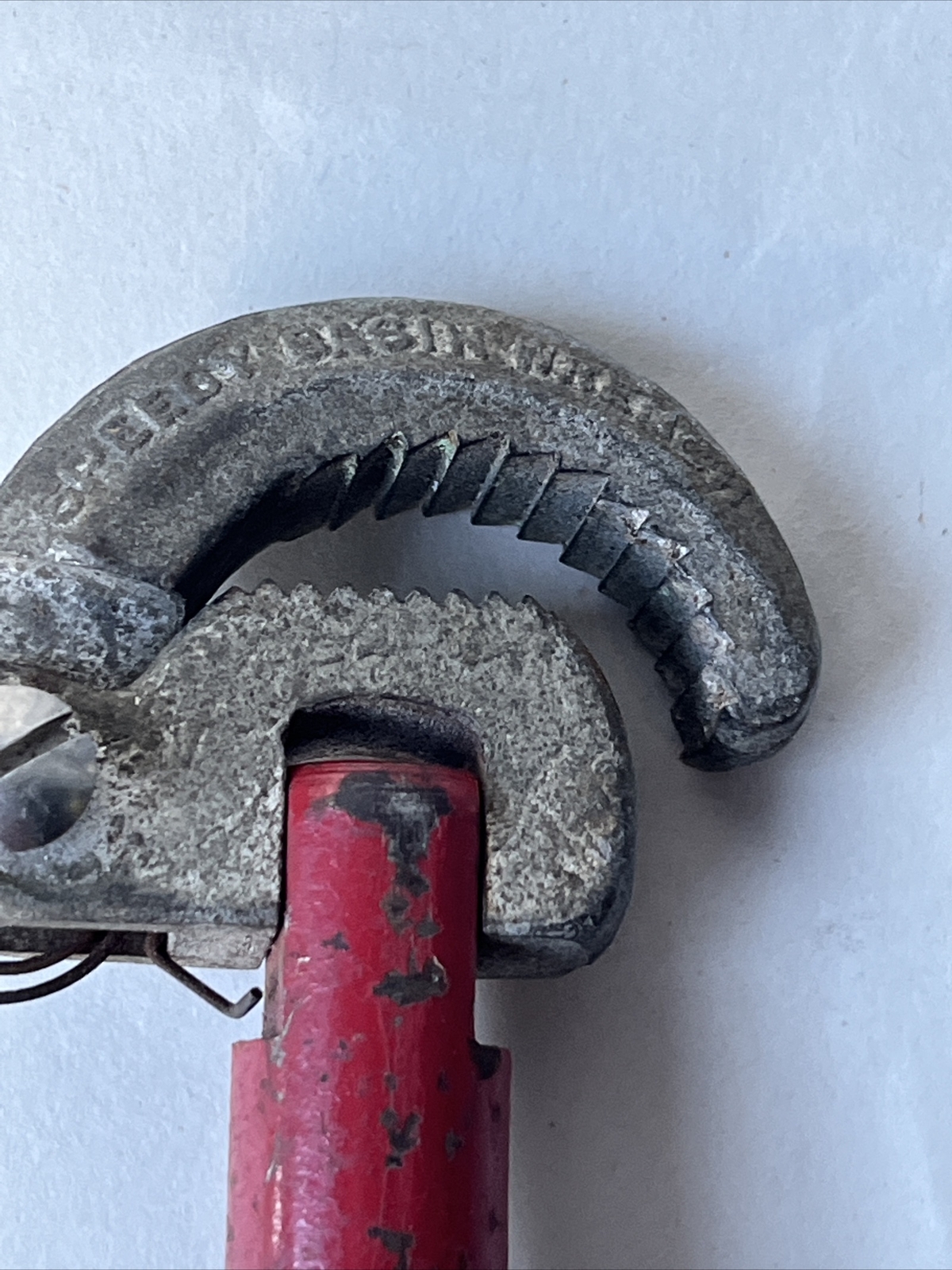 Vintage Plumbers Speedy Basin Wrench By Chicago Spec. Mfg Co 12” Red Steel (t7)