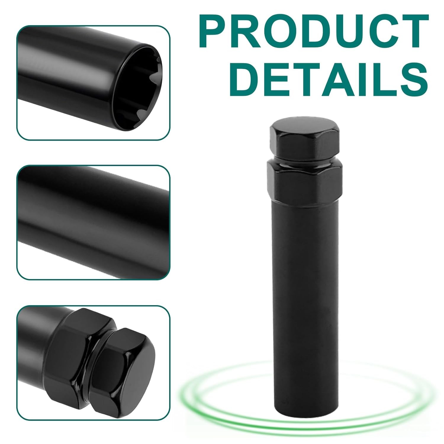 7 Spline Lug Nut Socket,Wheel Lock Key Removal Tool,Replacement for Aftermarket