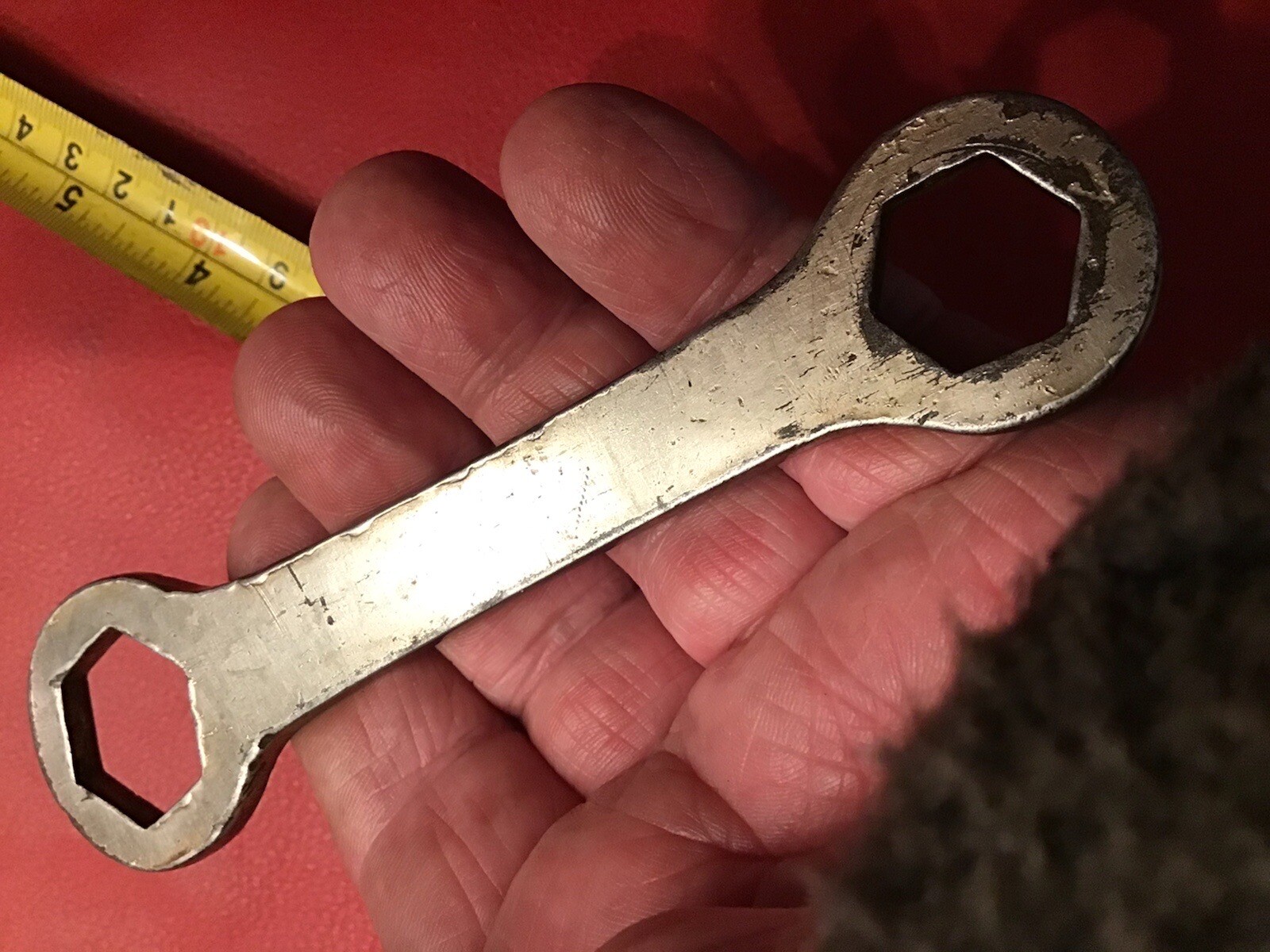 TRIUMPH MOTORCYCLE VETERAN VINTAGE RARE EARLY SPANNER WRENCH PART O OLD TOOL KIK