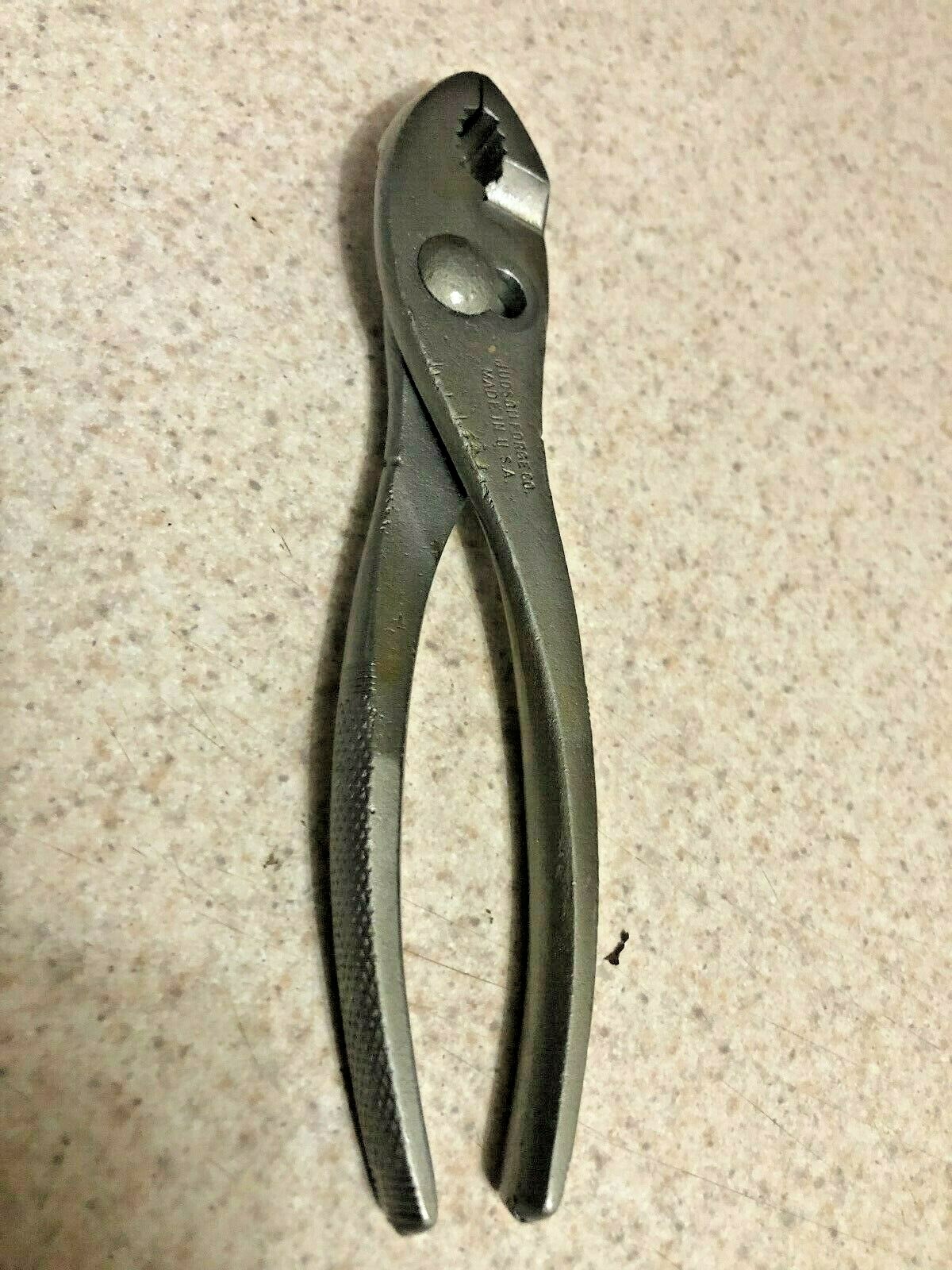 Vintage HUDSON Forge Co. Slip PLIERS 6 1/2″.