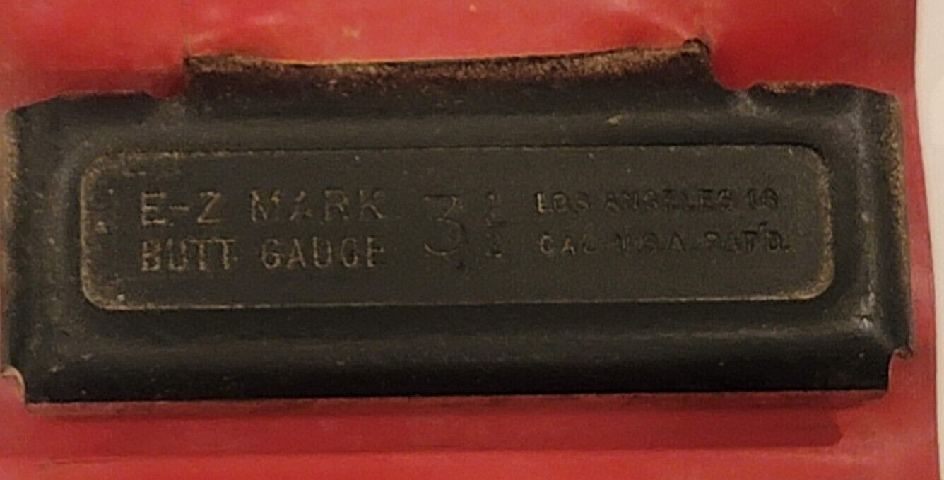 E-Z Mark Vintage 3-1/2″ Butt Gage with Original Case A.D. McBurney