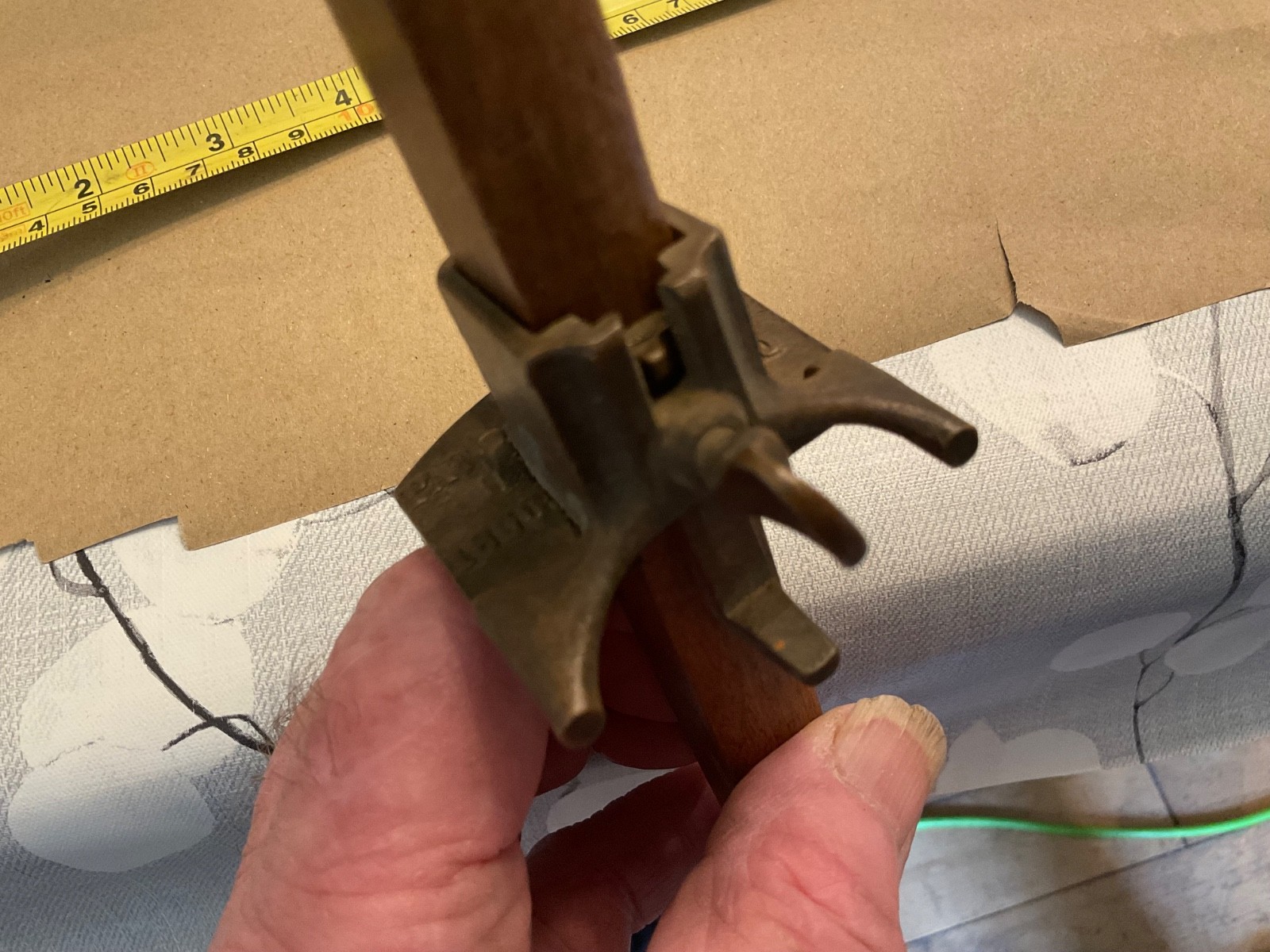 USA 1896 PATENT BEVEL PICTURE FRAMING CARPENTER BOX MAKER MARKING VINTAGE GAUGE