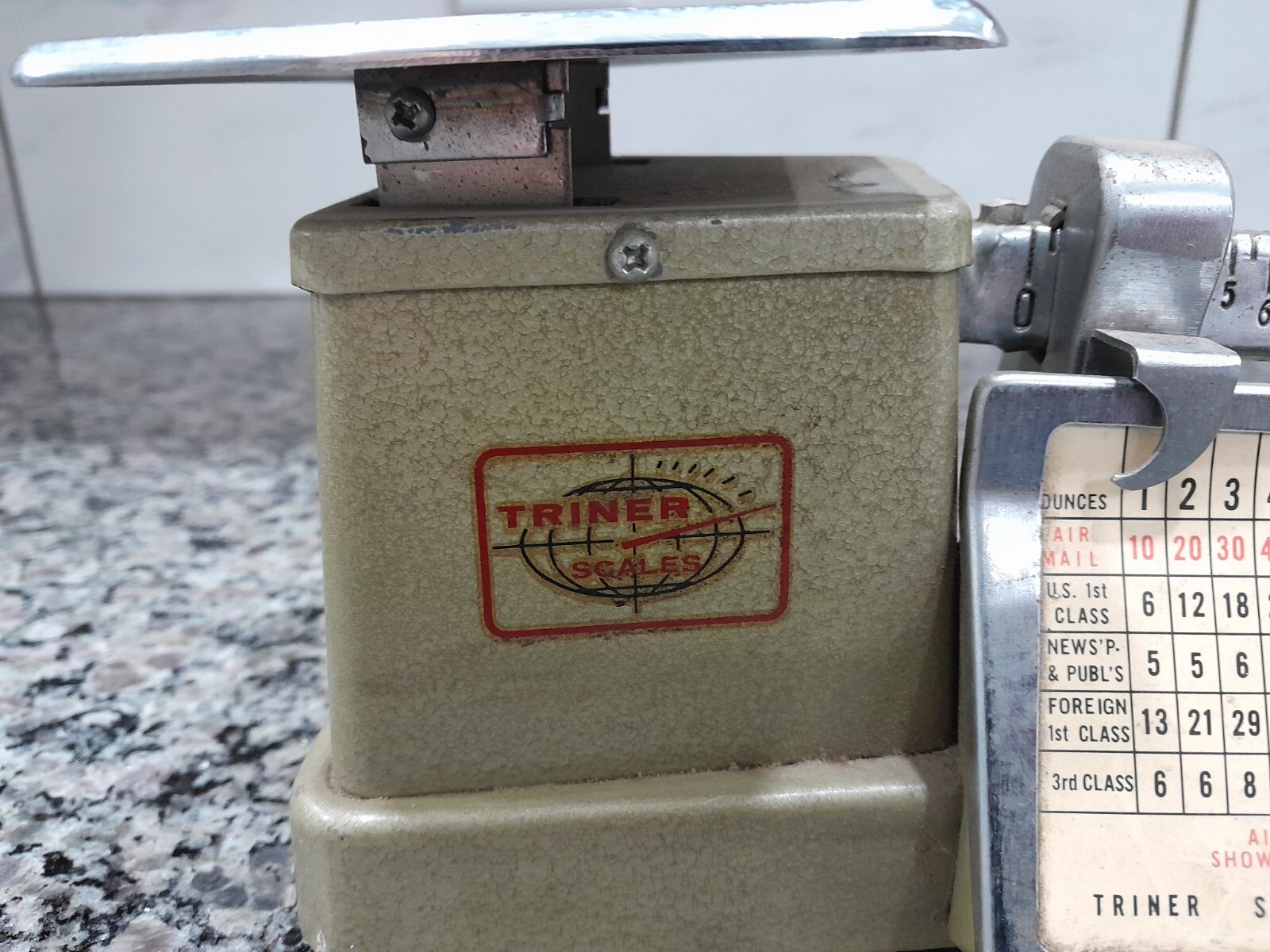 Vintage Triner Postal Scale 16 Ounces 1968 AA-1