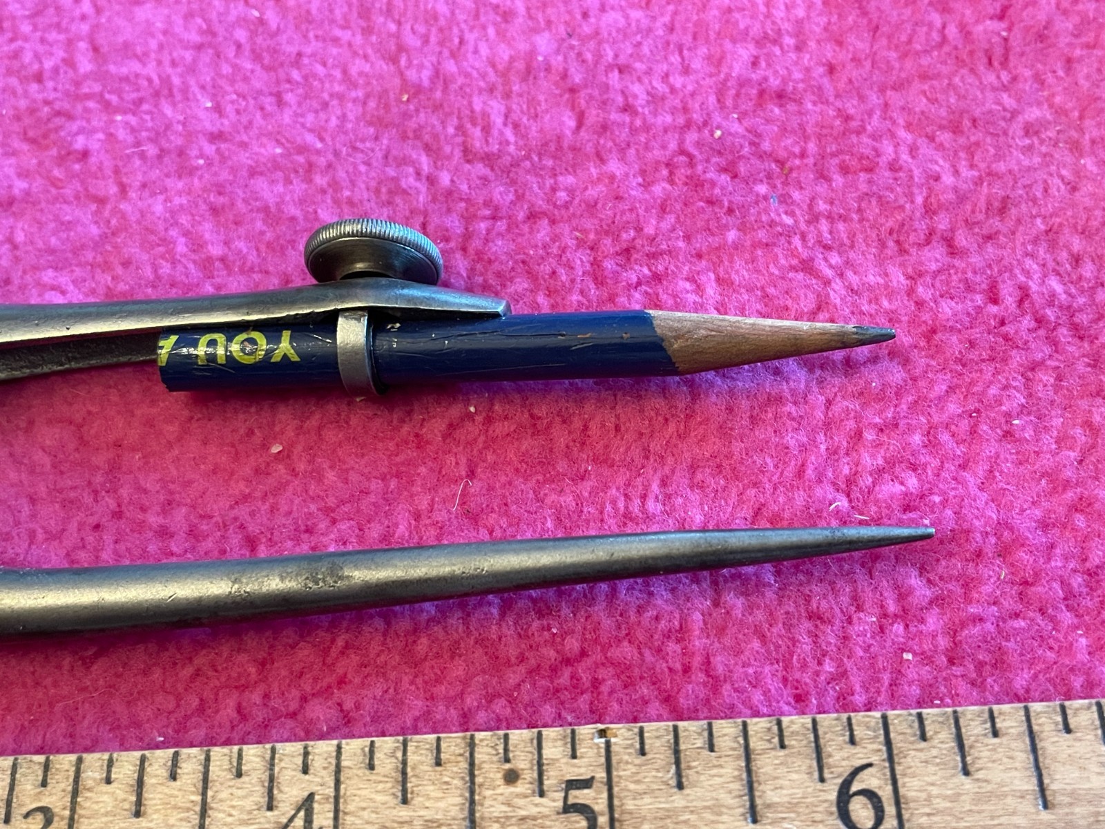 Vintage usa steel STARRETT No 92 divider for machinist drafting athol Mass tool