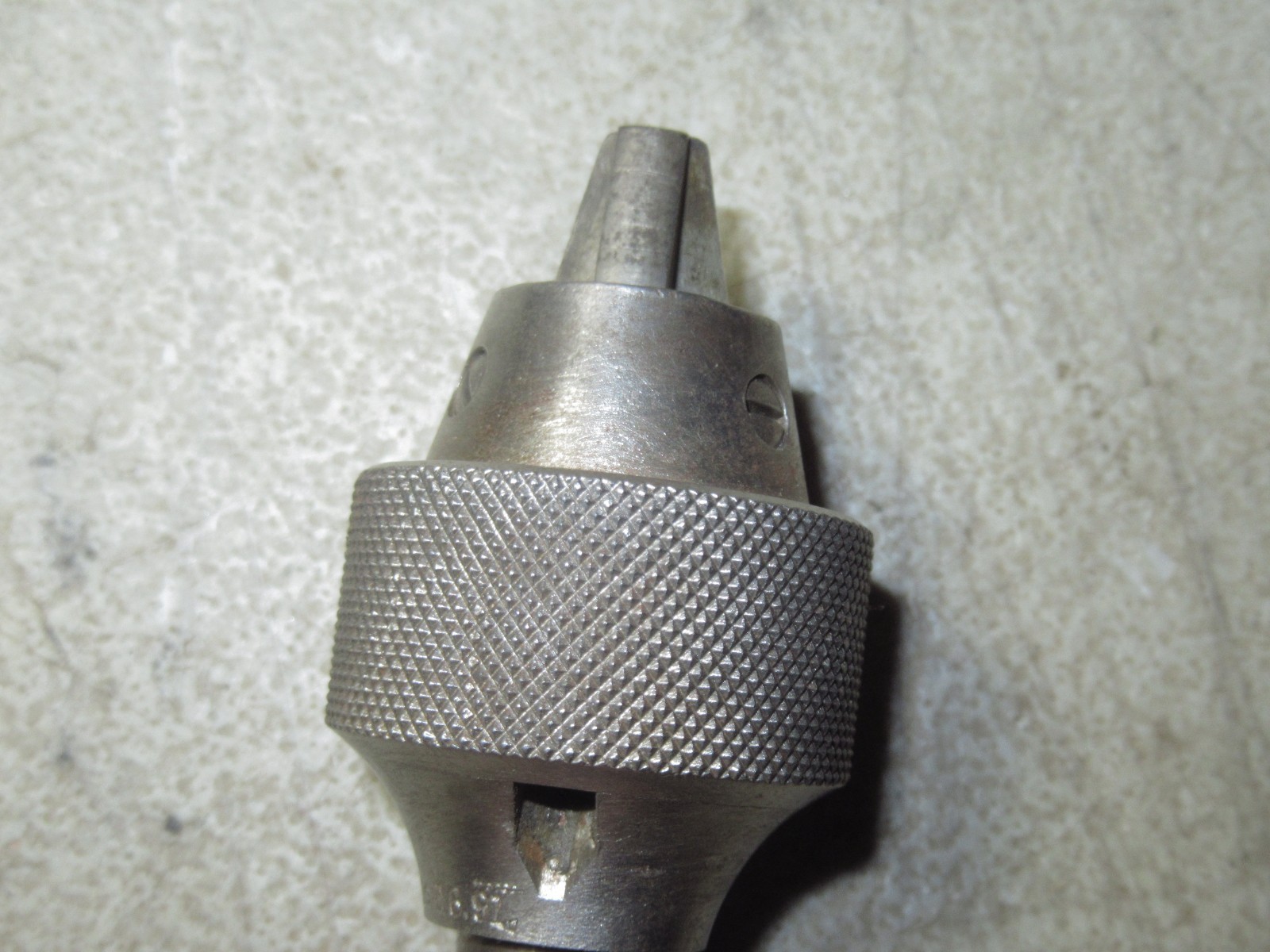 Vintage Skinner lathe tailstock Chuck Pat. June 16, 91 small No. 11 hollow taper
