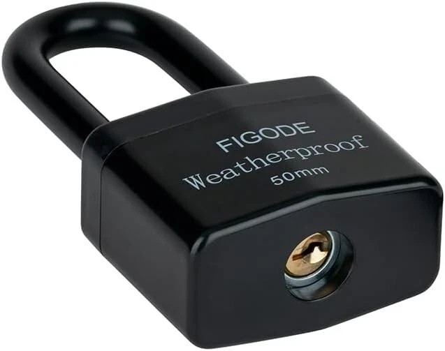 Outdoor Waterproof Padlocks – Heavy Duty Steel, 2.2 in. Keyed Alike, 6-Pack