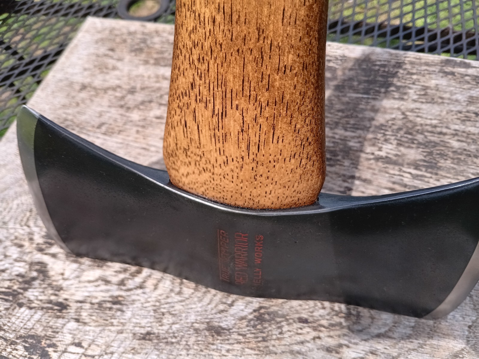 Vintage True Temper Kelly Works Red Warrior Double Bit Axe Restored